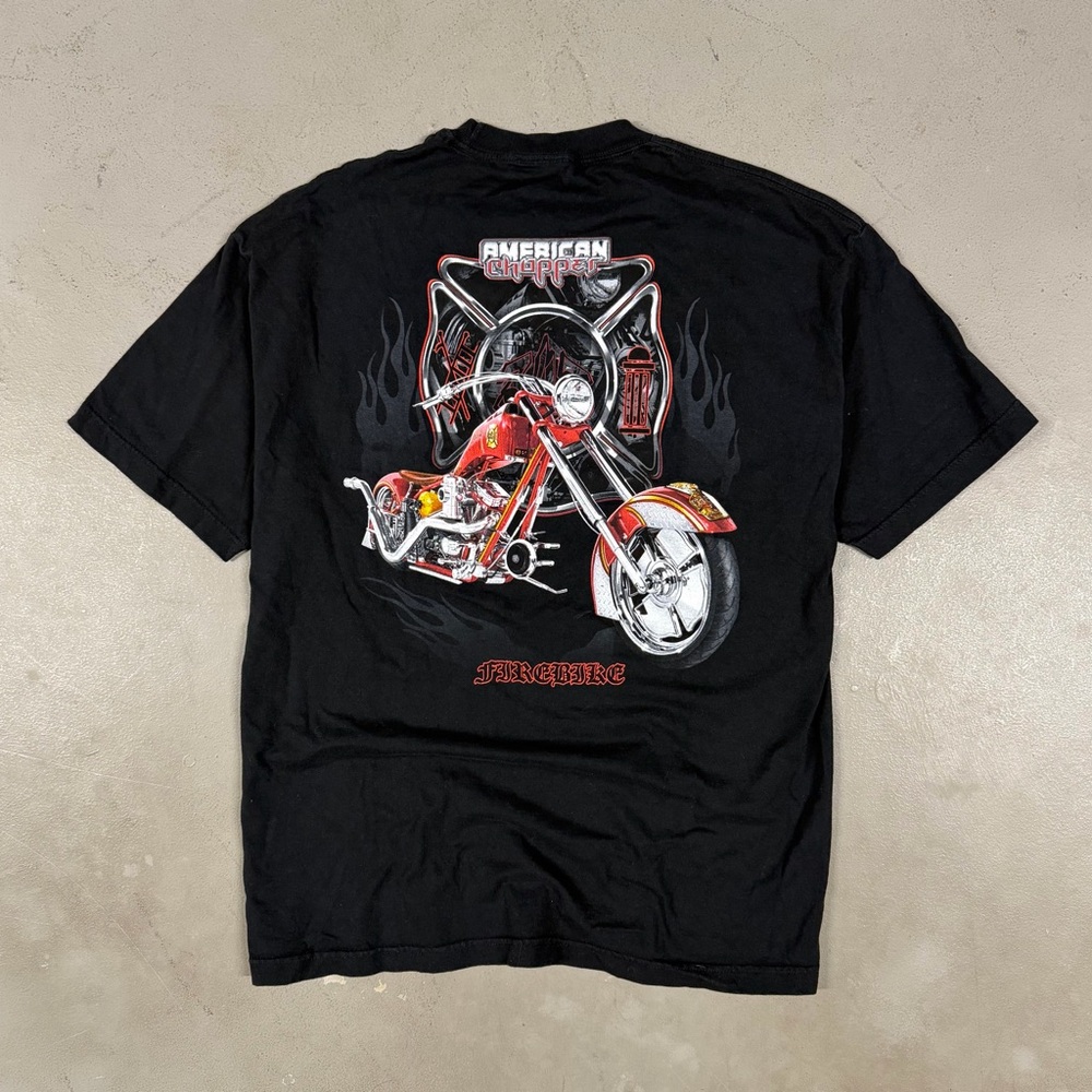Vintage Y2K 2003 American Chopper Biker Grunge Retro Essential Tee T-Shirt XL